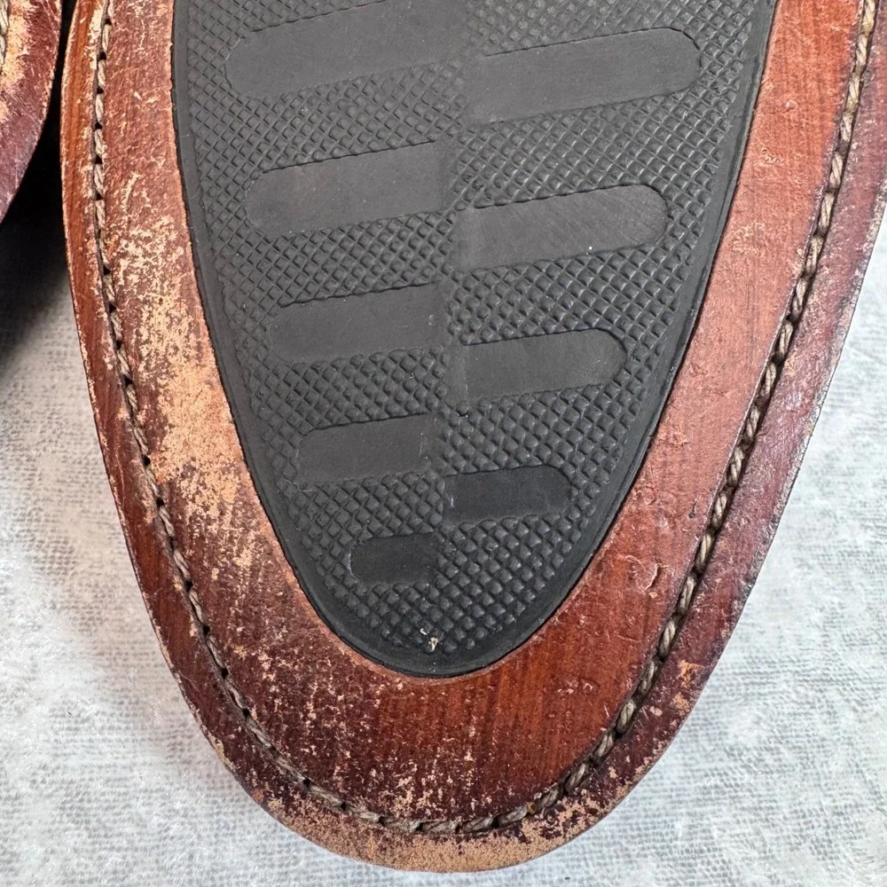 Florsheim Mens Brown Leather Cap Toe Oxford Dress Shoes Size 11.5‎ D